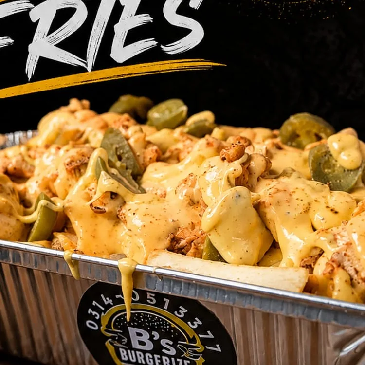 B’s Burgerize promotional photo of loaded fries